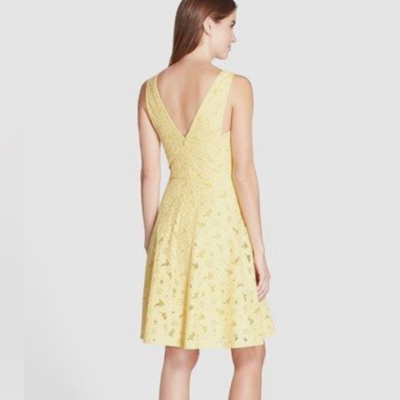 Maggy London Embroidered Cotton Blend Fit & Flare Dress - Picture 2 of 9